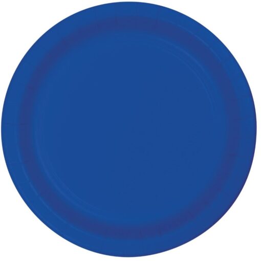 Cobalt Blue Plate Paper 9&Quot; 24Ct