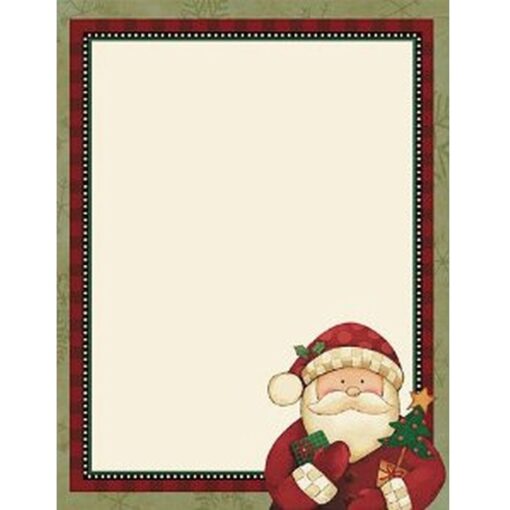 Imprintable Papers Cozy Santa