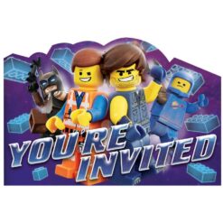 Lego Movie 2 Postcard Invitations 8CT