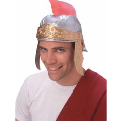 Roman Helmet Silver & Gold Plastic