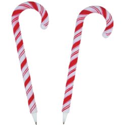 Candy Cane Pen Plastic