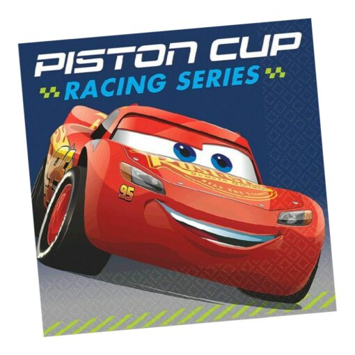 Cars 3 Napkins Beverage 16Ct