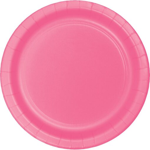 Candy Pink Plate Paper Rnd, 10&Quot; 24Ct