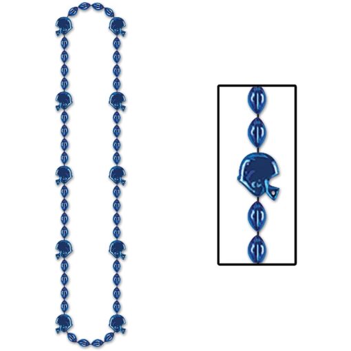 Football Beads Blue 36&Quot; 1Pc