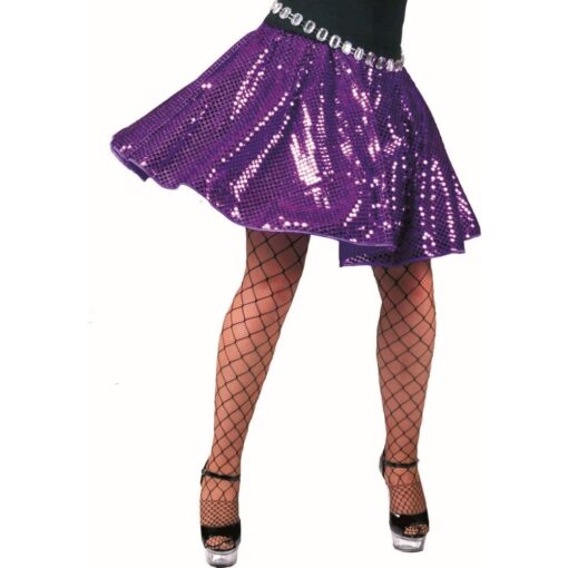 Disco Skirt Deep Purple Os