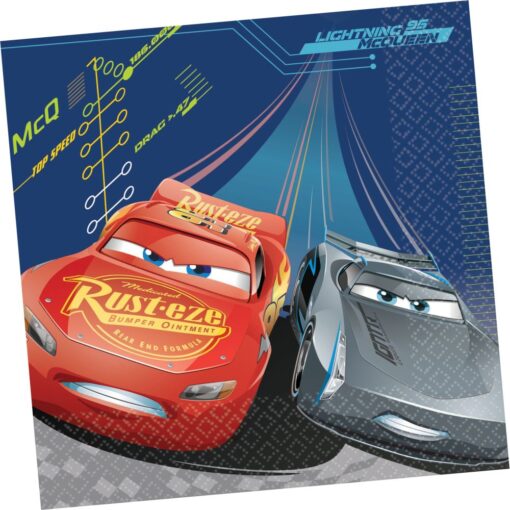 Cars 3 Napkins Lunch 16Ct