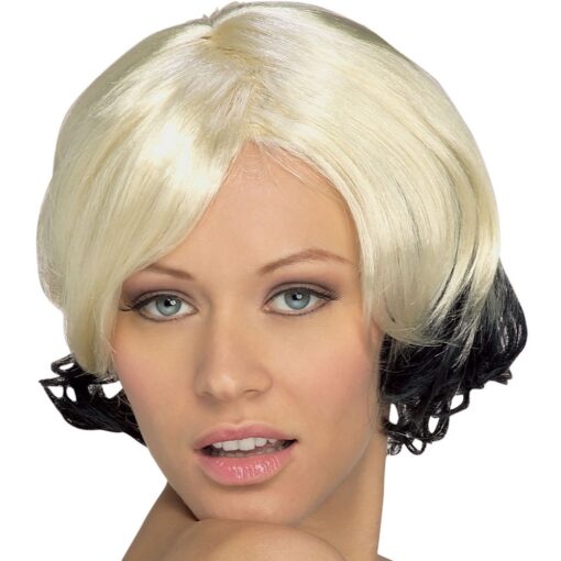 Sassy Two Tone Wig Blonde/Black