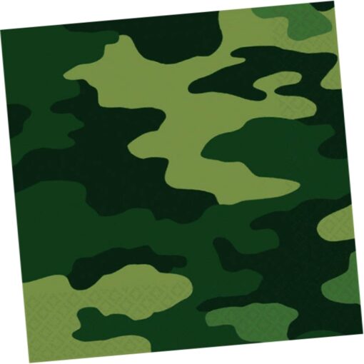 Camouflage Napkins Lunch 16Ct