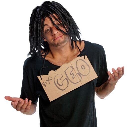 Homeless Guy Dreadlocks Wig Brown