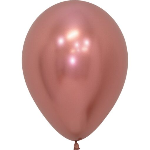 11&Quot; Reflex Rose Gold Balloons 50Ct