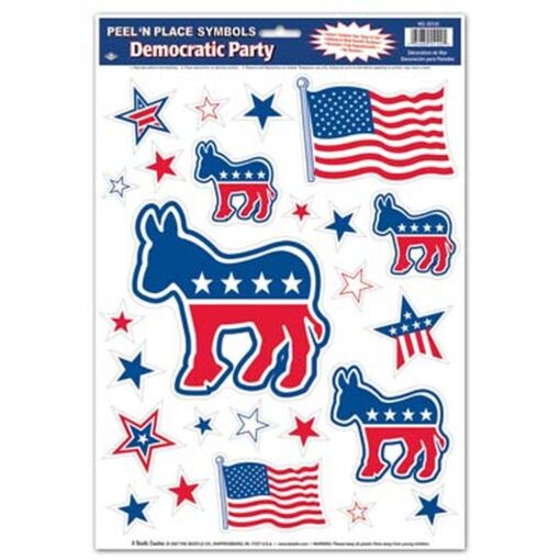 Democratic Peel 'N Place 12&Quot; X 17&Quot; Sh