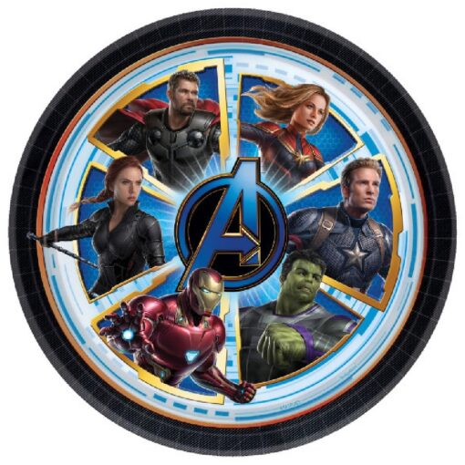 Avengers Endgame Plates Rnd 9&Quot; 8Ct