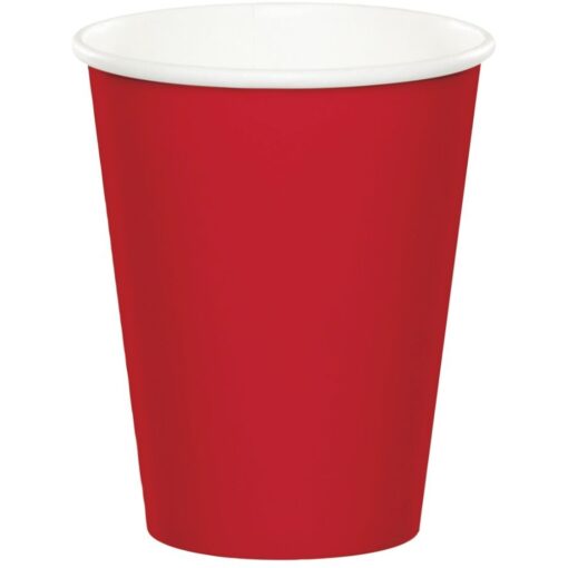 Classic Red Cups Paper 9Oz 24Ct