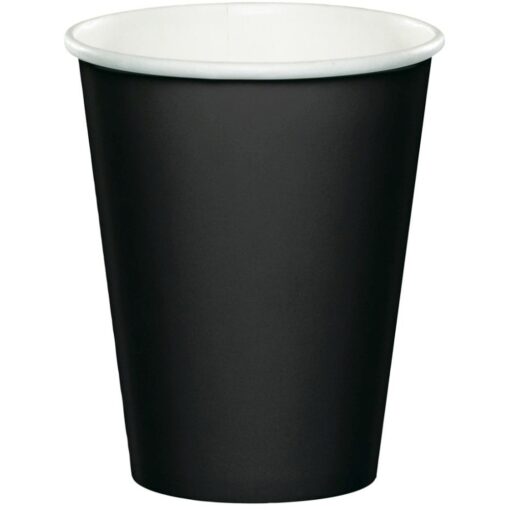 Black Cups Paper 9Oz 24Ct