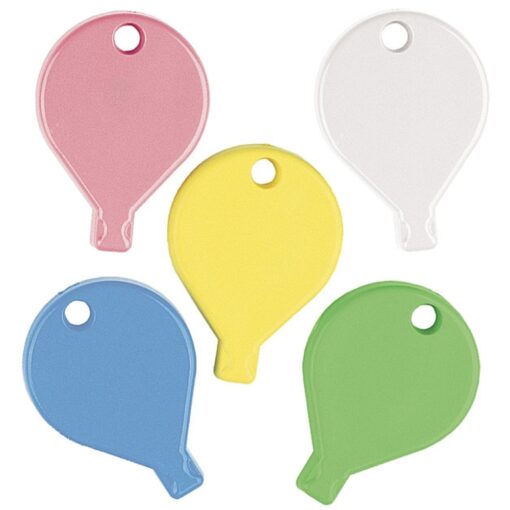 65G Balloon Shape Weights Astd Pastel