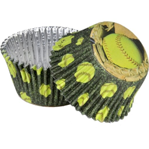 Fastpitch Foil Cupcake Cups 36Ct