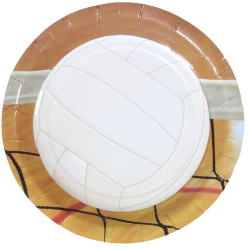 Volleyball Plates Rnd 7&Quot; 8Ct