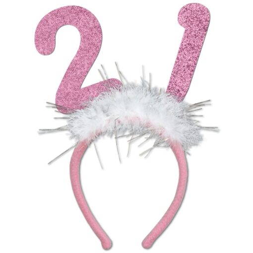 21 Glittered Boppers Pink W/Marabou