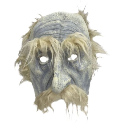 Old Man Mask W/Hair Astd