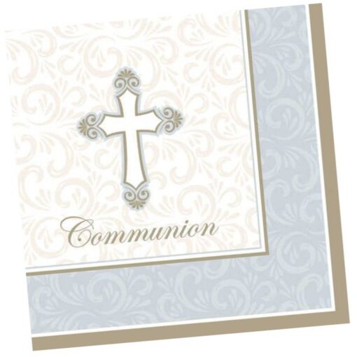 Divinity Communion Napkins Beverage 16Ct