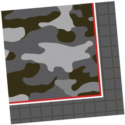 Operation Camo Napkins Beverage 18Ct