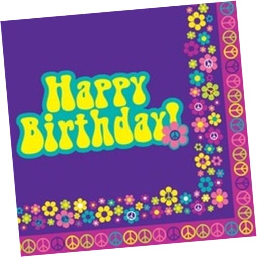 Groovy Girl Party Bday Napkins Lnch 16Ct