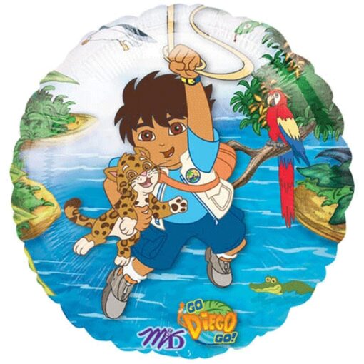 18&Quot; Rnd Go Diego Go Foil Balloon