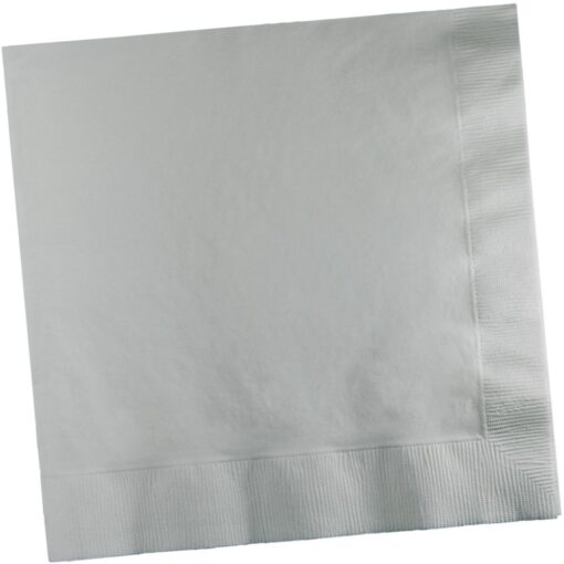 S Silver Napkin Lunch 50Ct