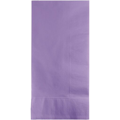 Lavender Napkins, Dinner 1/8 Fld 50Ct