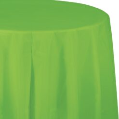 Fresh Lime Tablecover 82" RND Plastic