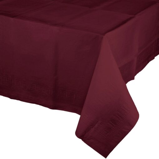 Burgundy Tablecover 54X108 Ppr/Poly