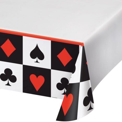 Card Night Tablecover Pl 54X108