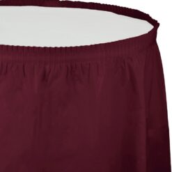 Burgundy Tableskirt 14FT