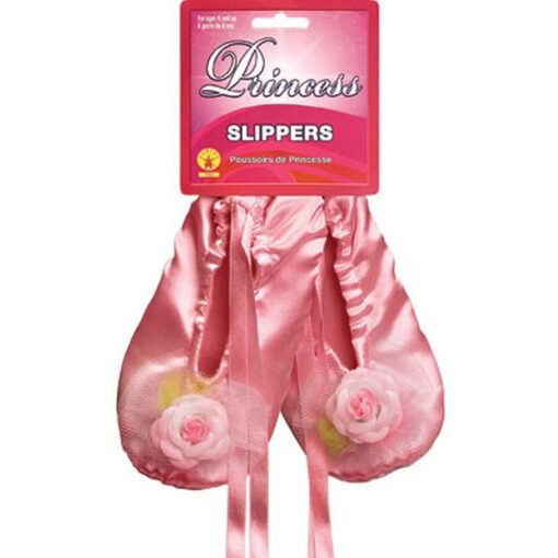 Princess Slippers W/Ties Pink S