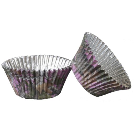 Pink Camo Foil Cupcake Cups 36Ct