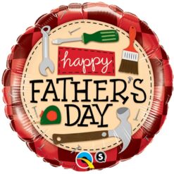 18" RND Father's Day Tools Foil Balloon