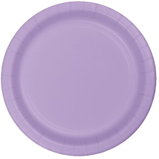 Lavender Plate Paper 7&Quot; 24Ct