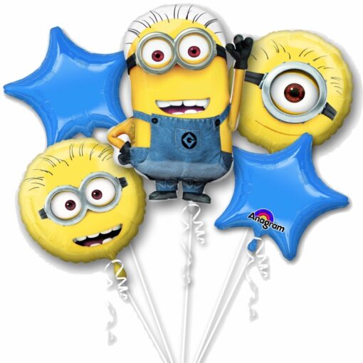 Bqt Despicable Me Foil Balloons 5Pcs