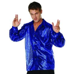 Disco Inferno-70'S Sequin Blue (L)