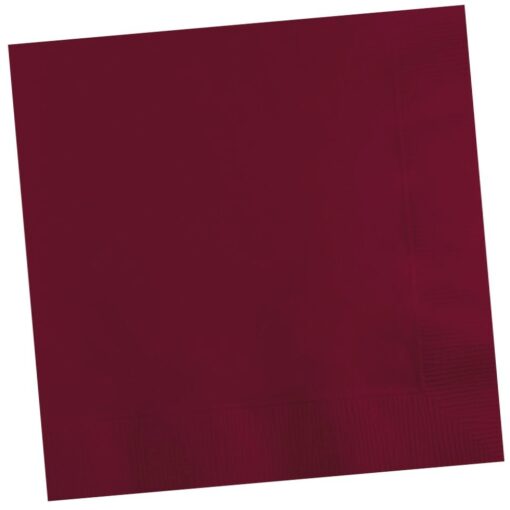 Burgundy Napkin Beverage 50Ct