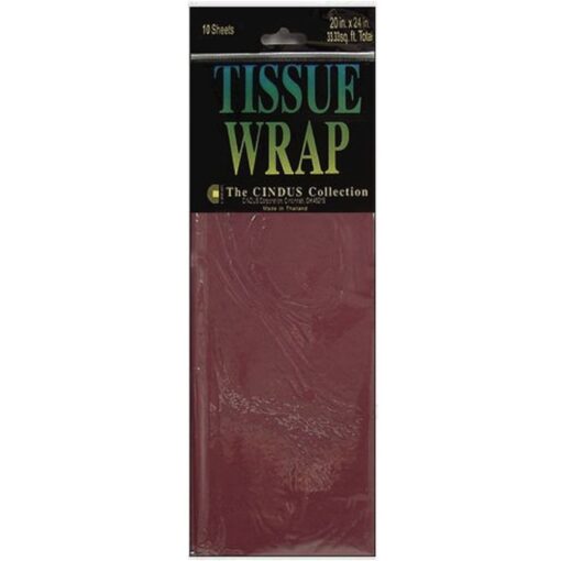 Burgundy Tissue Wrap 10Sht