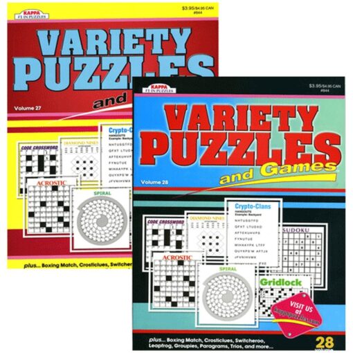 Puzzle Book, Variety And Games