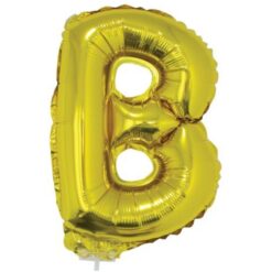 16" LTR B Gold Foil Balloon