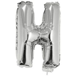 16" LTR Silver H Foil Balloon