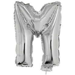 16" LTR Silver M Foil Balloon