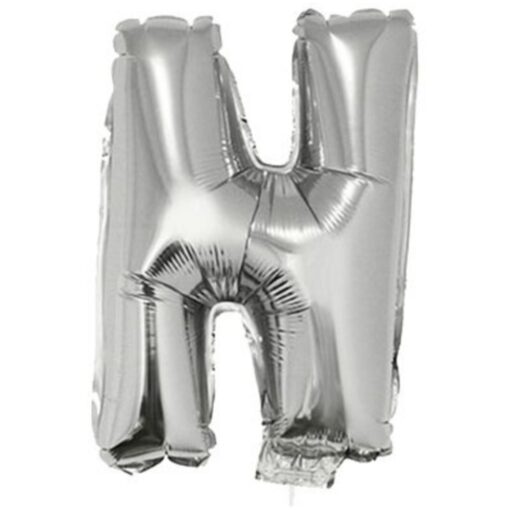 16&Quot; Ltr Silver N Foil Balloon