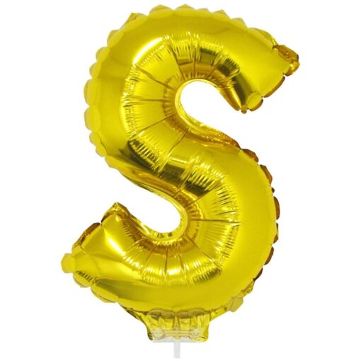 16&Quot; Ltr Gold S Foil Balloon