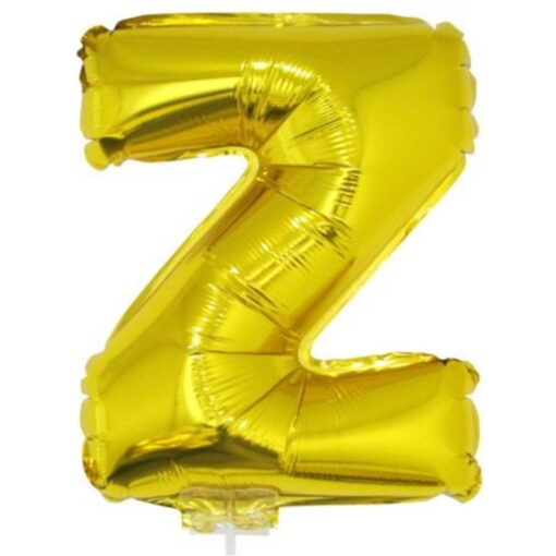 16&Quot; Ltr Gold Z Foil Balloon