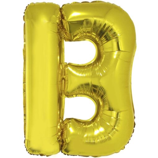 40&Quot; Ltr Gold B Foil Balloon