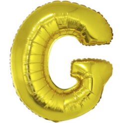 40" LTR Gold G Foil Balloon